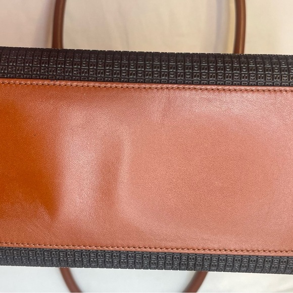 Bally Signature Leather Brown and Black Handbag Made In Italy Unbranded Dust Bag - Picture 11 of 16